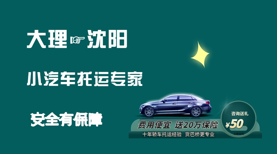 大理到沈陽轎車托運