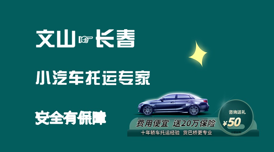 文山到長春轎車托運
