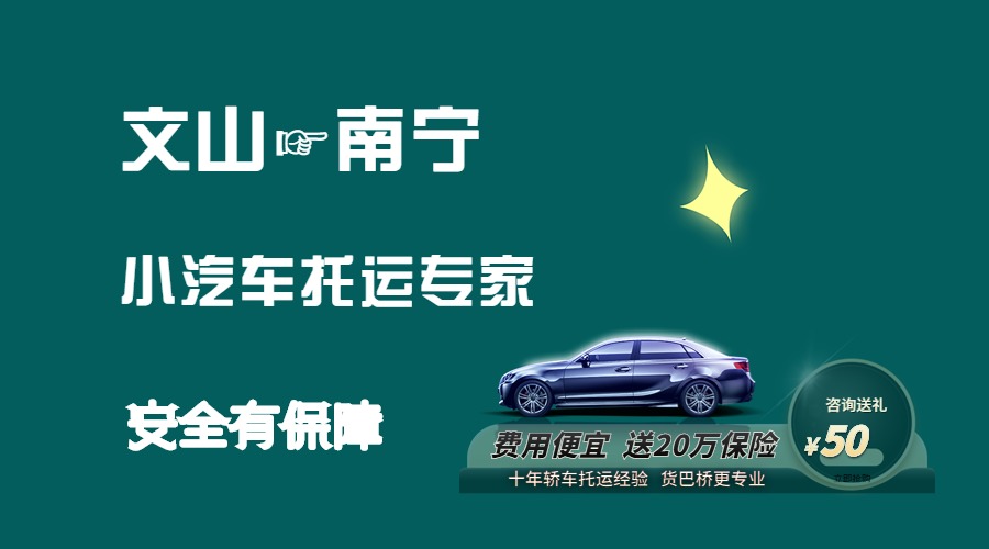 文山到南寧轎車托運